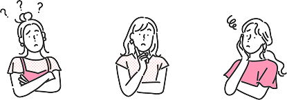 転職や求人に悩む女性のイラスト