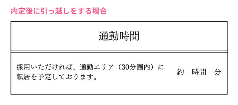 内定後に引っ越しをする場合