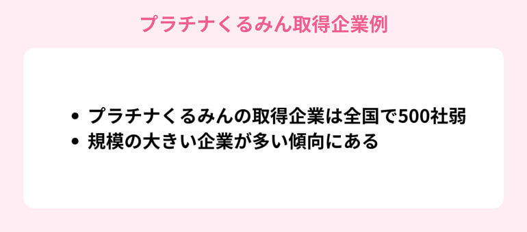 プラチナくるみんの認定基準